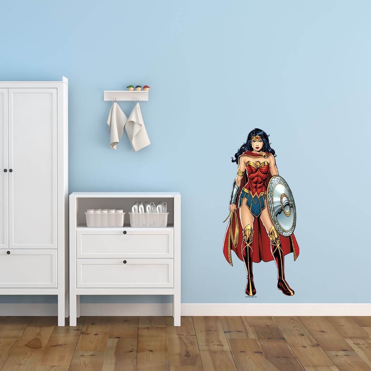 Kismet Decals Wonder Woman Princess Licensed Wall Sticker - Easy DIY Justice League Home & Room Decor Wall Art - Kismet Decals