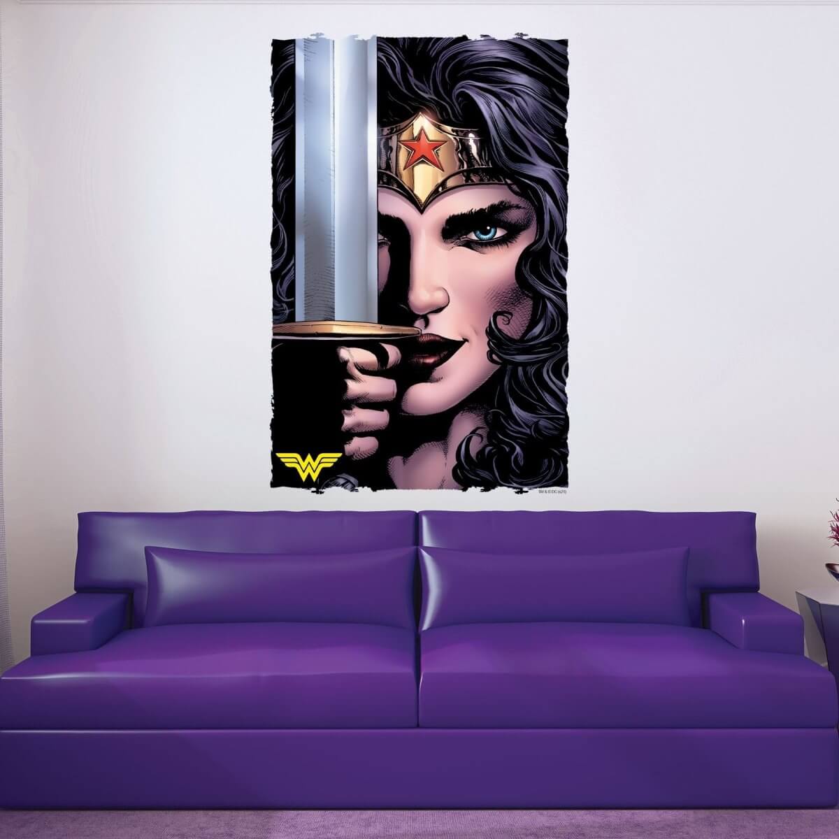 Kismet Decals Wonder Woman: Rebirth #1 Comic Cover Series Officially Licensed Wall Sticker - Easy DIY DC Comics Home, Kids or Adult Bedroom, Office, Living Room Decor Wall Art - Kismet Decals