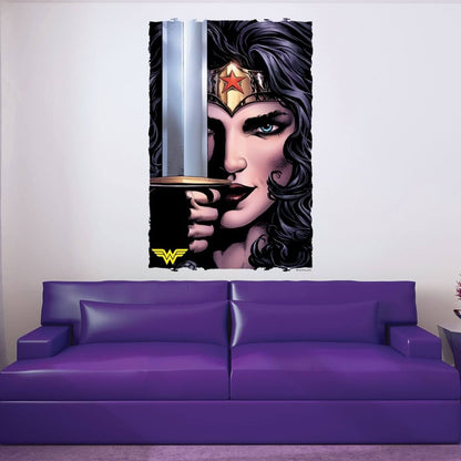 Kismet Decals Wonder Woman: Rebirth #1 Comic Cover Series Officially Licensed Wall Sticker - Easy DIY DC Comics Home, Kids or Adult Bedroom, Office, Living Room Decor Wall Art - Kismet Decals