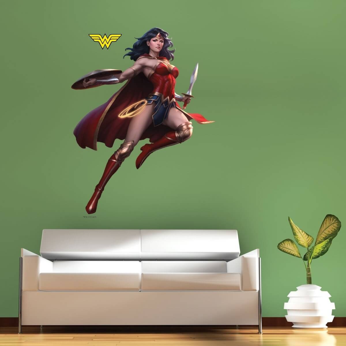 Kismet Decals Wonder Woman: Rebirth #1 Var. Comic Cover Series Officially Licensed Wall Sticker - Easy DIY DC Comics Home, Kids or Adult Bedroom, Office, Living Room Decor Wall Art - Kismet Decals
