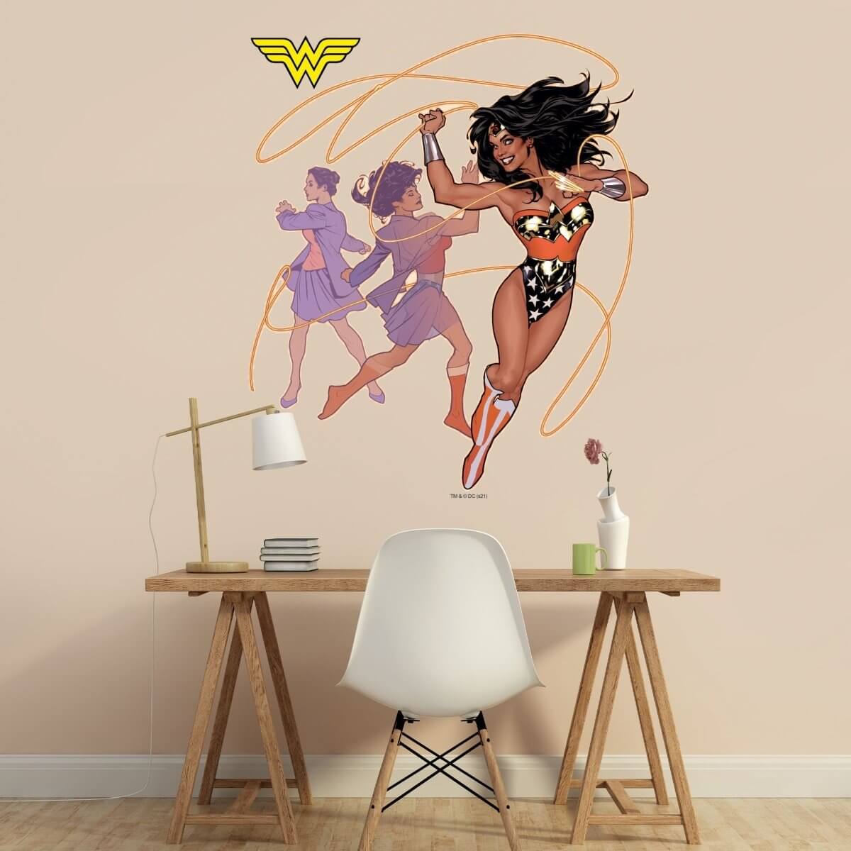 Kismet Decals Wonder Woman: Ultimate Guide Comic Cover Series Officially Licensed Wall Sticker - Easy DIY DC Comics Home, Kids or Adult Bedroom, Office, Living Room Decor Wall Art - Kismet Decals