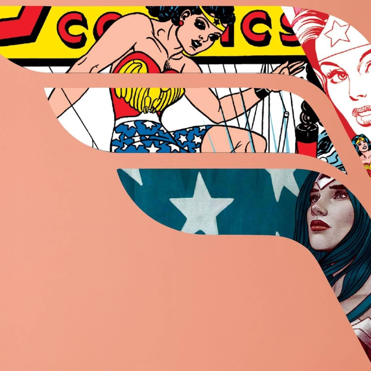 Kismet Decals Wonder Woman Variant Comic Art Officially Licensed Wall Sticker - Easy DIY DC Comics Home, Kids or Adult Bedroom, Office, Living Room Decor Wall Art - Kismet Decals