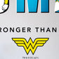 Kismet Decals Wonder Woman You Are Stronger Officially Licensed Wall Sticker - Easy DIY DC Comics Home, Kids or Adult Bedroom, Office, Living Room Decor Wall Art - Kismet Decals