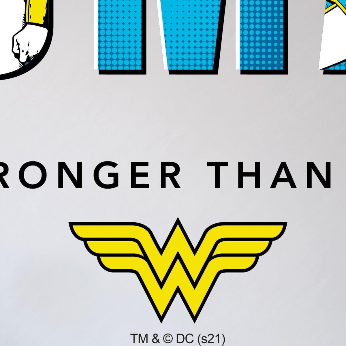 Kismet Decals Wonder Woman You Are Stronger Officially Licensed Wall Sticker - Easy DIY DC Comics Home, Kids or Adult Bedroom, Office, Living Room Decor Wall Art - Kismet Decals
