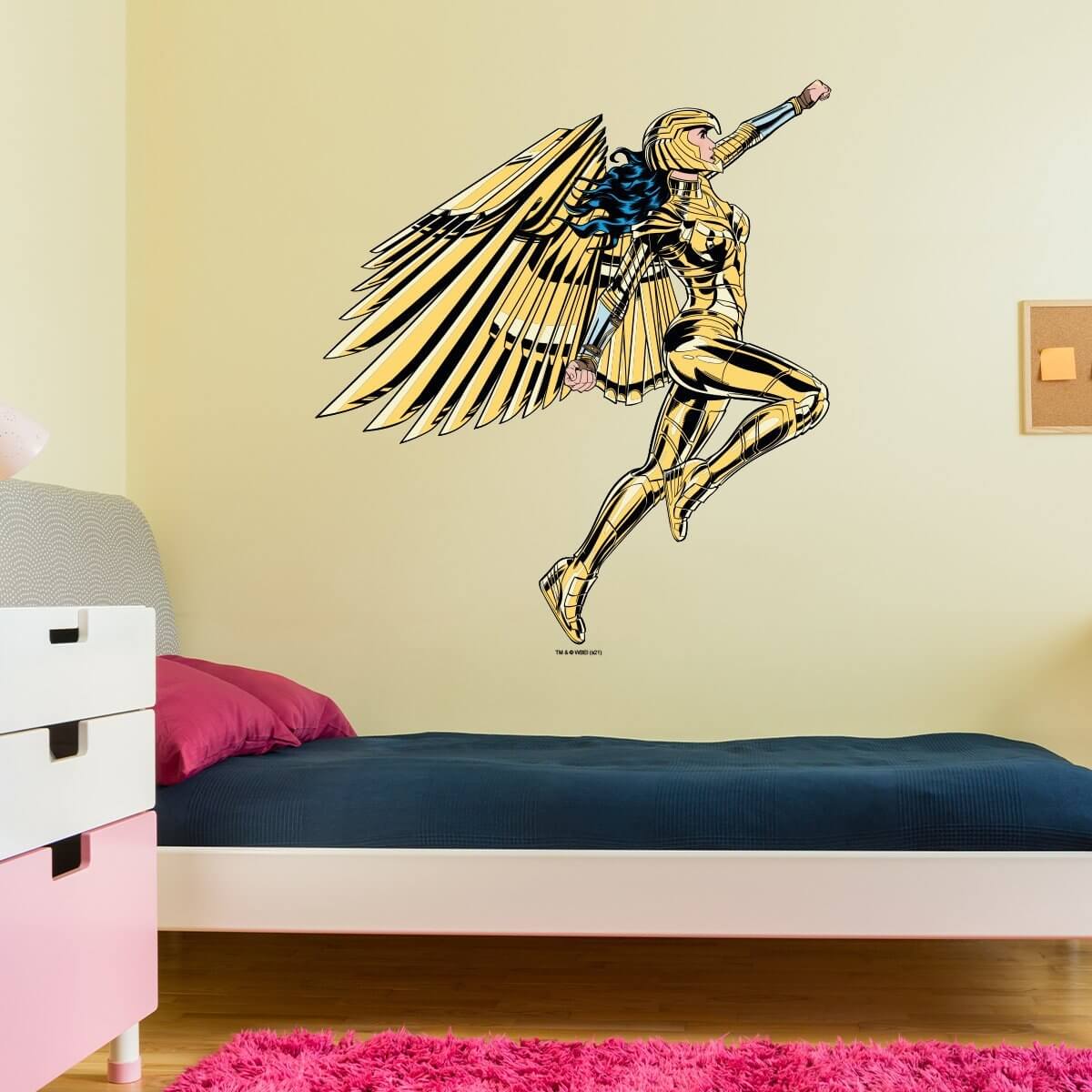 Kismet Decals WW84 Armor Flight Licensed Wall Sticker - Easy DIY Wonder Woman 1984 Home & Room Decor Comic Art - Kismet Decals