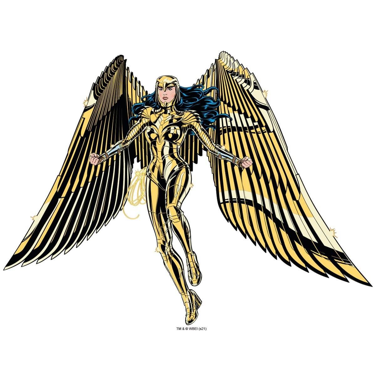 Kismet Decals WW84 Asteria's Armor Licensed Wall Sticker - Easy DIY Wonder Woman 1984 Home & Room Decor Comic Art - Kismet Decals