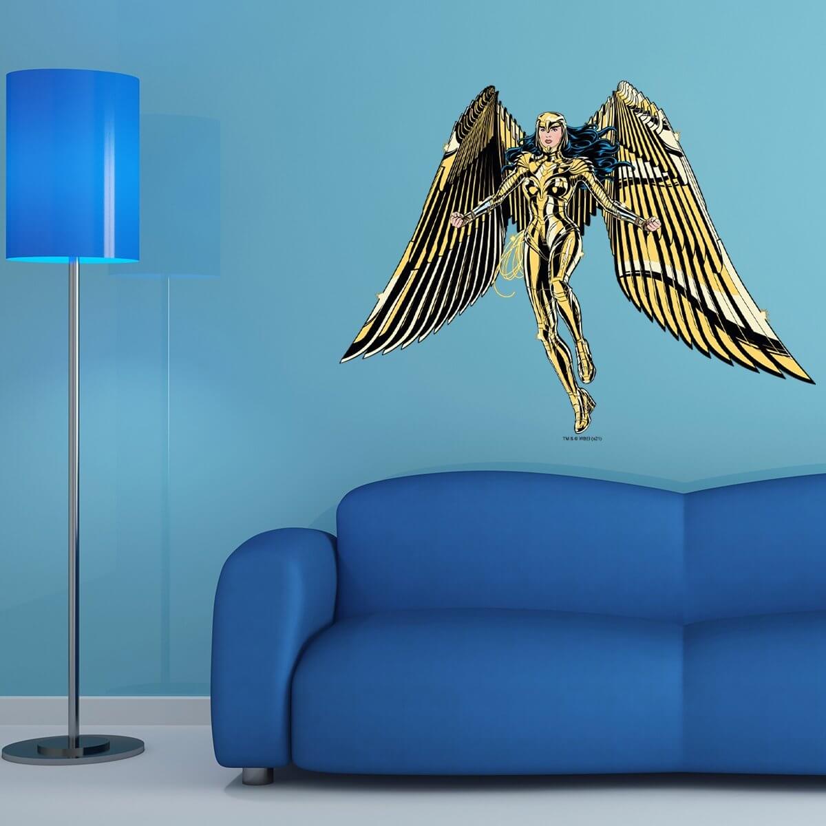 Kismet Decals WW84 Asteria's Armor Licensed Wall Sticker - Easy DIY Wonder Woman 1984 Home & Room Decor Comic Art - Kismet Decals