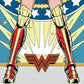 Kismet Decals WW84 Battle Stance Licensed Wall Sticker - Easy DIY Wonder Woman 1984 Home & Room Decor Comic Art - Kismet Decals