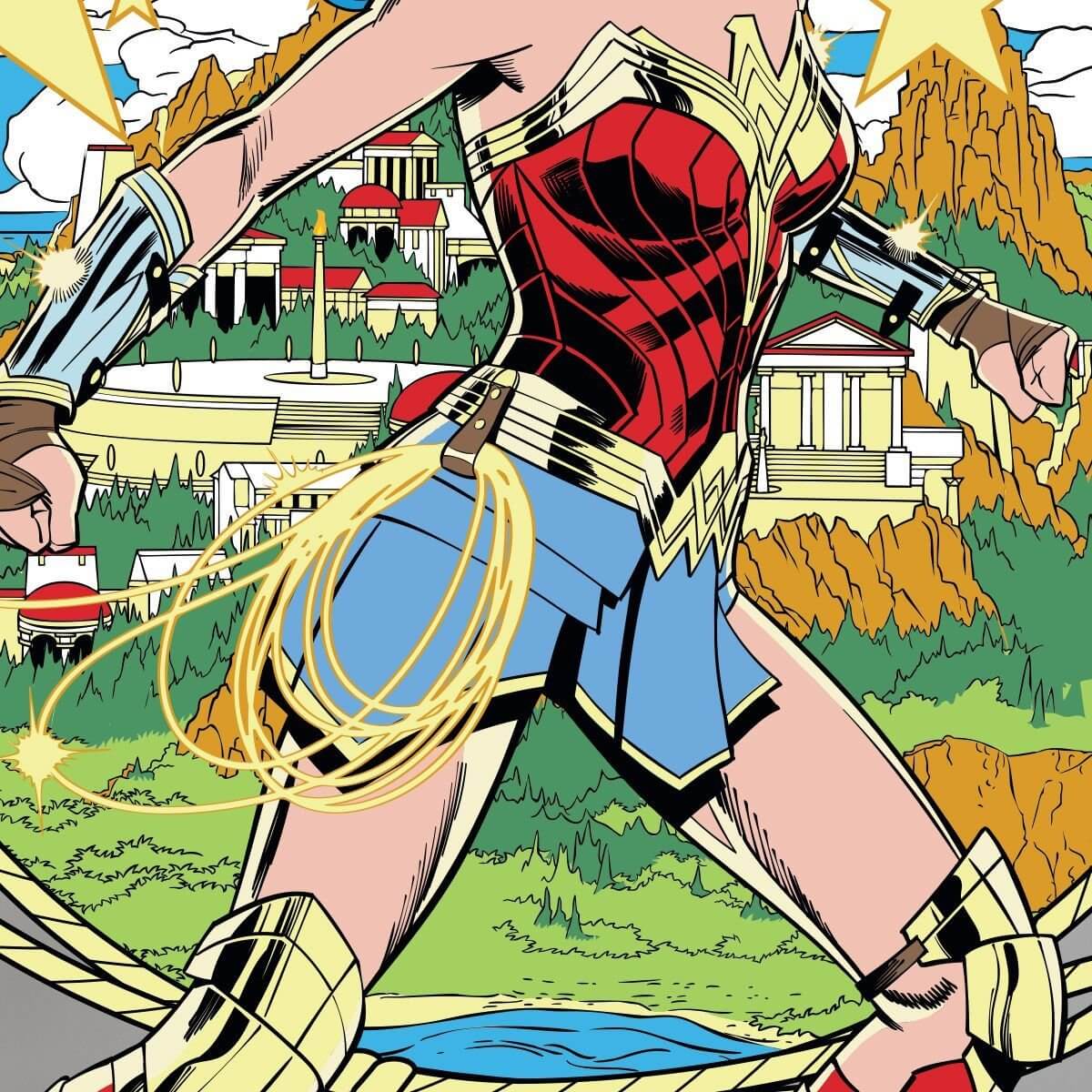 Kismet Decals WW84 Be The Hero Large Licensed Wall Sticker - Easy DIY Wonder Woman 1984 Home & Room Decor Comic Art - Kismet Decals
