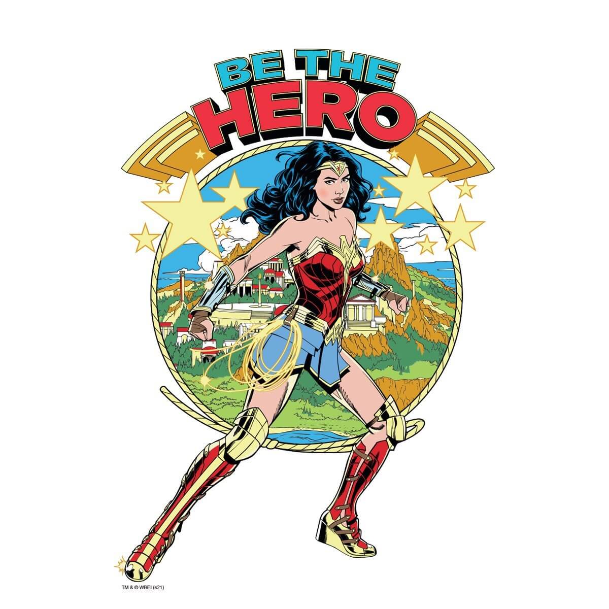 Kismet Decals WW84 Be The Hero Large Licensed Wall Sticker - Easy DIY Wonder Woman 1984 Home & Room Decor Comic Art - Kismet Decals