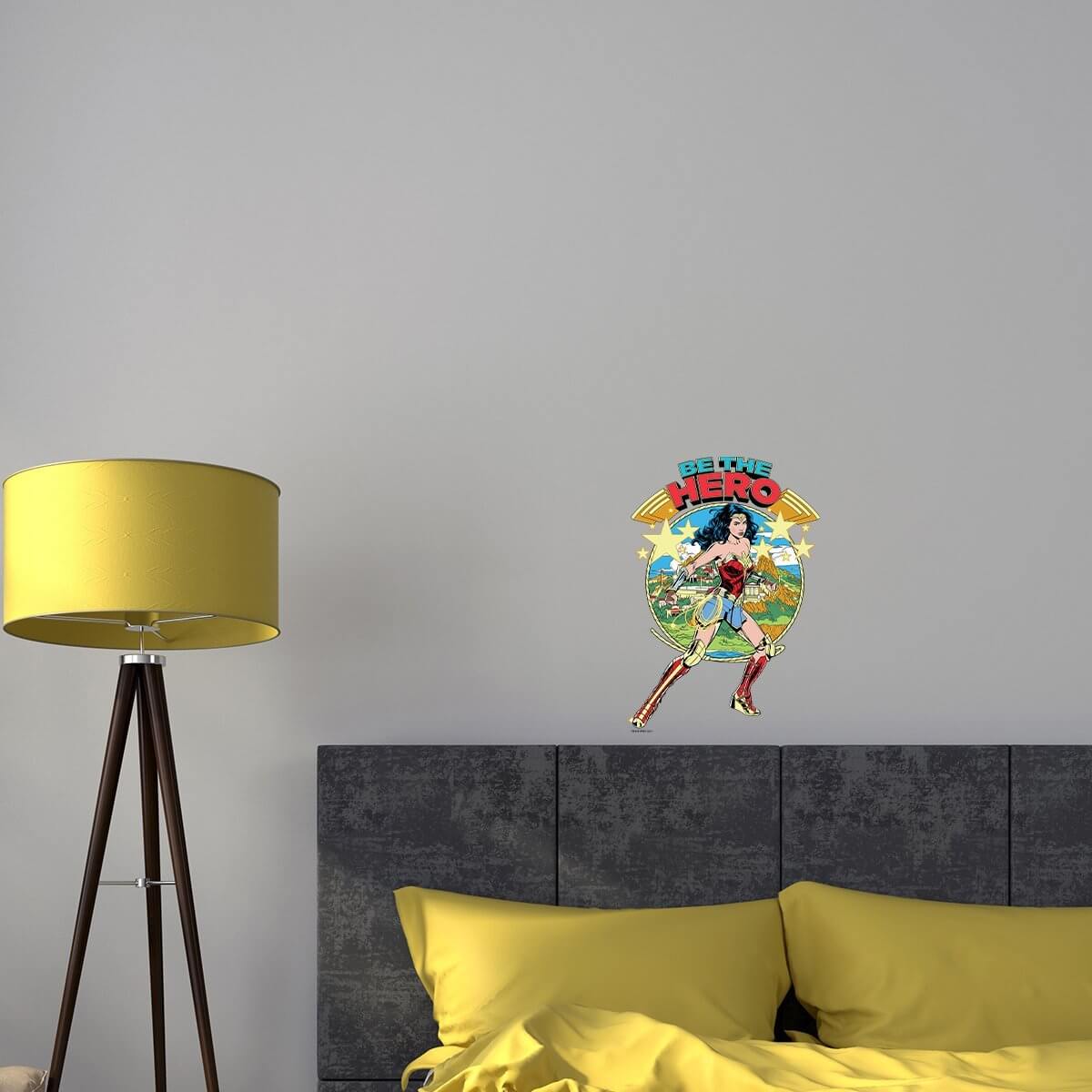 Kismet Decals WW84 Be The Hero Large Licensed Wall Sticker - Easy DIY Wonder Woman 1984 Home & Room Decor Comic Art - Kismet Decals