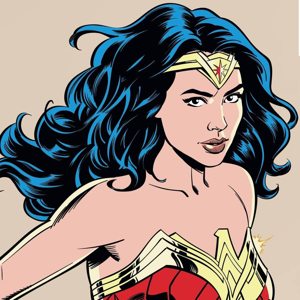 Kismet Decals WW84 Be The Hero Licensed Wall Sticker - Easy DIY Wonder Woman 1984 Home & Room Decor Comic Art - Kismet Decals