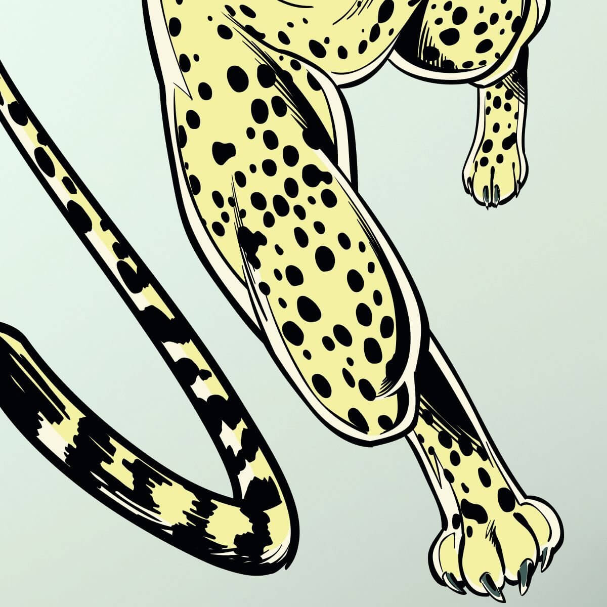 Kismet Decals WW84 Cheetah Front Claw Pose Licensed Wall Sticker - Easy DIY Wonder Woman 1984 Home & Room Decor Wall Art - Kismet Decals