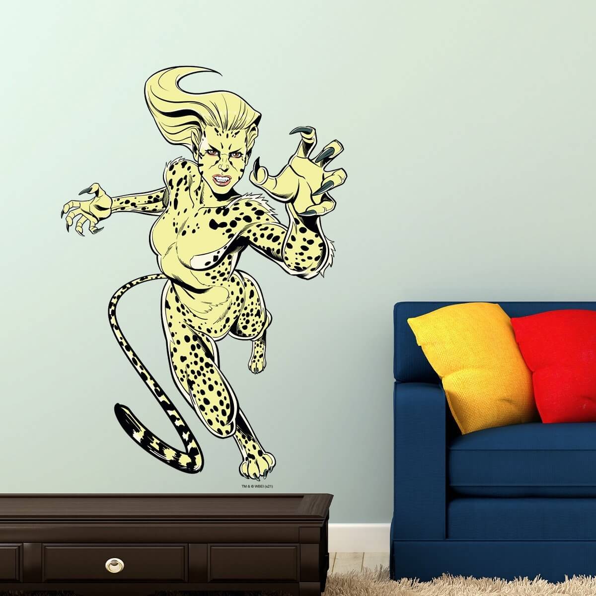 Kismet Decals WW84 Cheetah Front Claw Pose Licensed Wall Sticker - Easy DIY Wonder Woman 1984 Home & Room Decor Wall Art - Kismet Decals