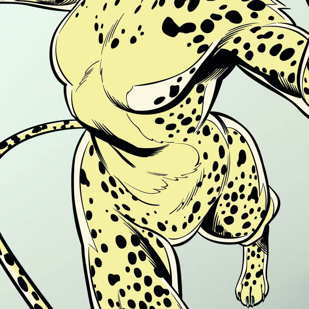 Kismet Decals WW84 Cheetah Front Claw Pose Licensed Wall Sticker - Easy DIY Wonder Woman 1984 Home & Room Decor Wall Art - Kismet Decals