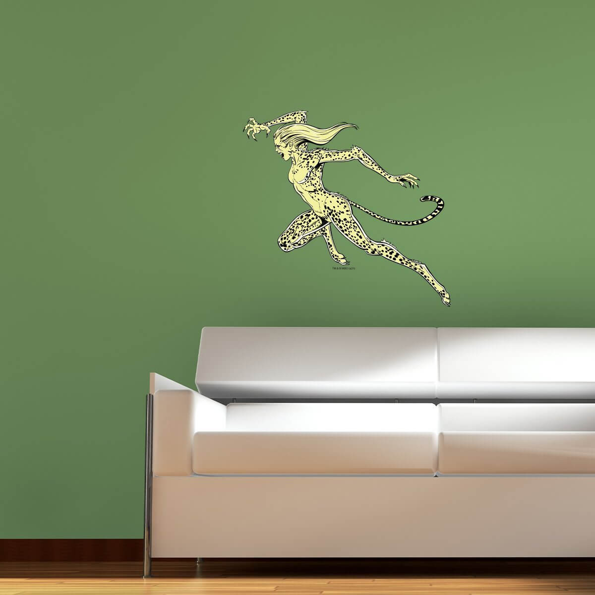 Kismet Decals WW84 Cheetah Leaping Pose Licensed Wall Sticker - Easy DIY Wonder Woman 1984 Home & Room Decor Wall Art - Kismet Decals