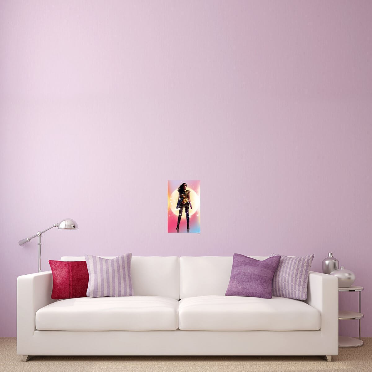 Kismet Decals WW84 Gal Gadot Cosmic Art Licensed Wall Sticker - Easy DIY Wonder Woman 1984 Home & Room Decor Wall Art - Kismet Decals