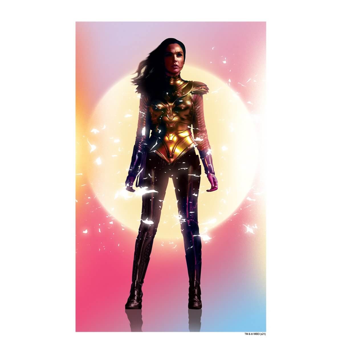 Kismet Decals WW84 Gal Gadot Cosmic Art Licensed Wall Sticker - Easy DIY Wonder Woman 1984 Home & Room Decor Wall Art - Kismet Decals