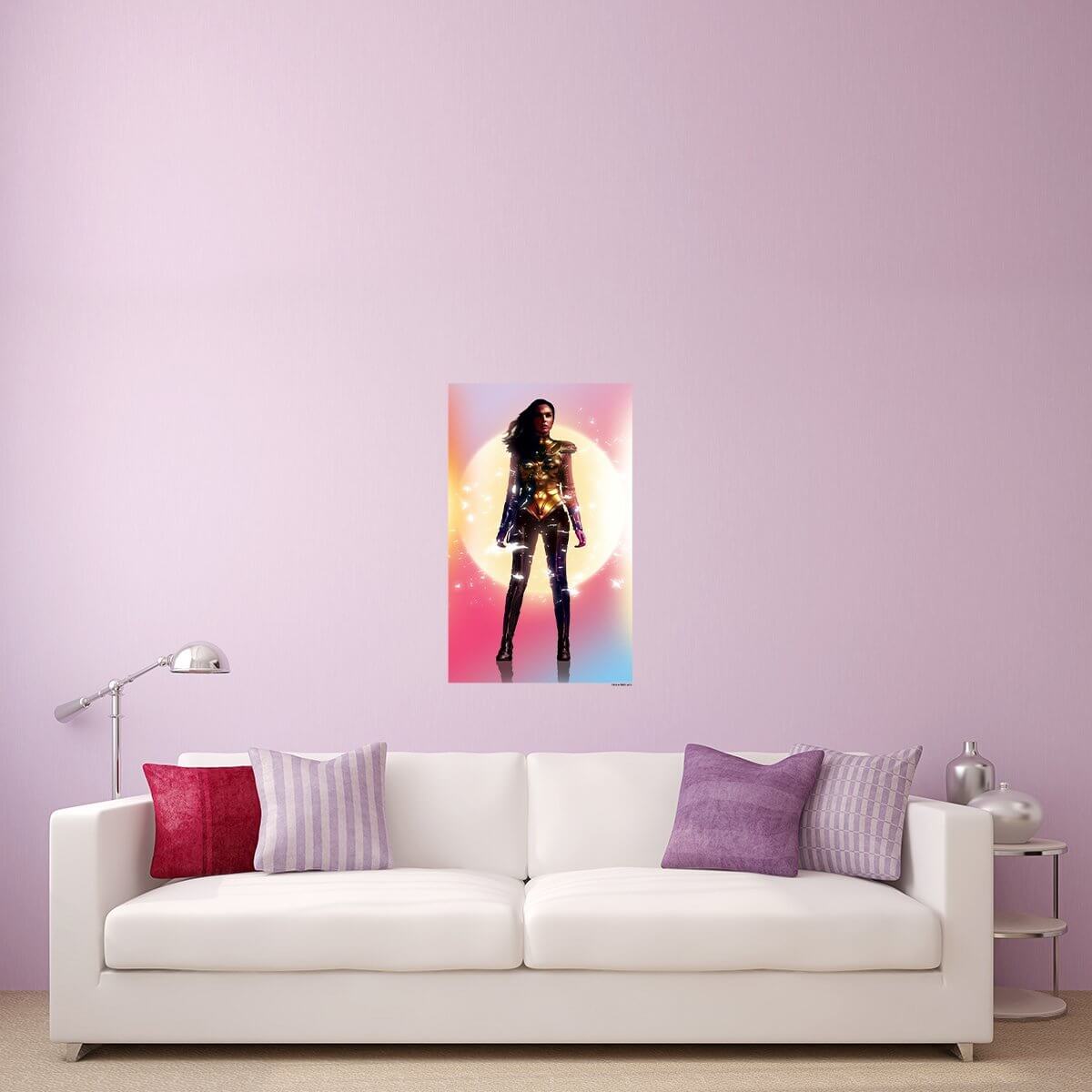 Kismet Decals WW84 Gal Gadot Cosmic Art Licensed Wall Sticker - Easy DIY Wonder Woman 1984 Home & Room Decor Wall Art - Kismet Decals