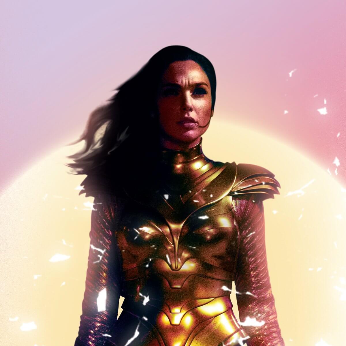 Kismet Decals WW84 Gal Gadot Cosmic Art Licensed Wall Sticker - Easy DIY Wonder Woman 1984 Home & Room Decor Wall Art - Kismet Decals