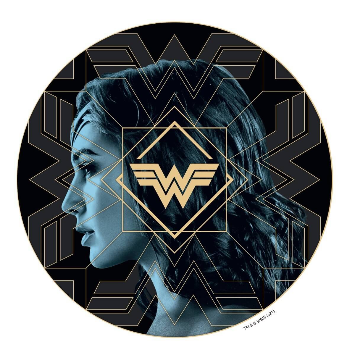 Kismet Decals WW84 Gal Gadot Head Shot Licensed Wall Sticker - Easy DIY Wonder Woman 1984 Home & Room Decor Wall Art - Kismet Decals