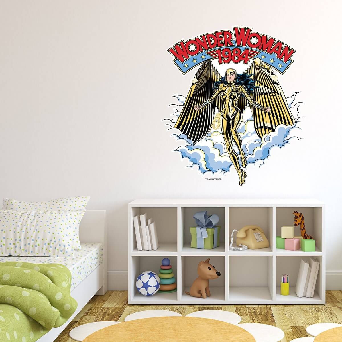 Kismet Decals WW84 Golden Eagle Armor Licensed Wall Sticker - Easy DIY Wonder Woman 1984 Home & Room Decor Comic Art - Kismet Decals