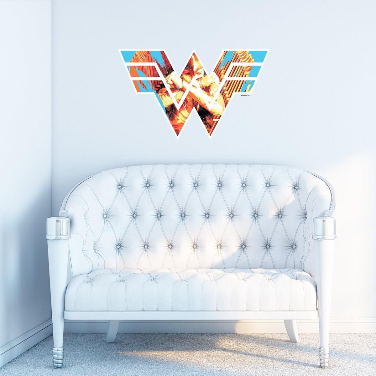 Kismet Decals WW84 Golden Eagle Armor Logo Licensed Wall Sticker - Easy DIY Wonder Woman 1984 Home & Room Decor Wall Art - Kismet Decals
