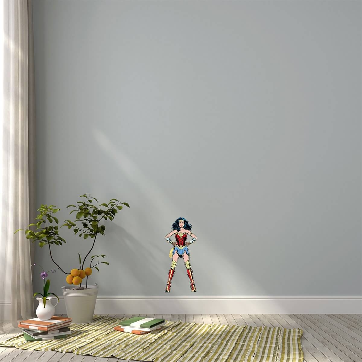 Kismet Decals WW84 Hero Pose 1 Licensed Wall Sticker - Easy DIY Wonder Woman 1984 Home & Room Decor Comic Art - Kismet Decals