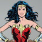 Kismet Decals WW84 Hero Pose 1 Licensed Wall Sticker - Easy DIY Wonder Woman 1984 Home & Room Decor Comic Art - Kismet Decals