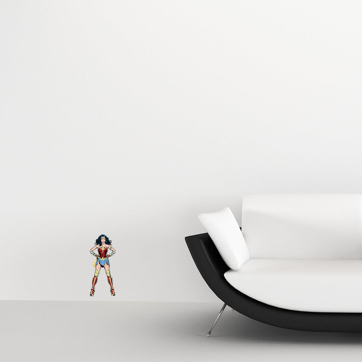 Kismet Decals WW84 Hero Pose 2 Licensed Wall Sticker - Easy DIY Wonder Woman 1984 Home & Room Decor Comic Art - Kismet Decals