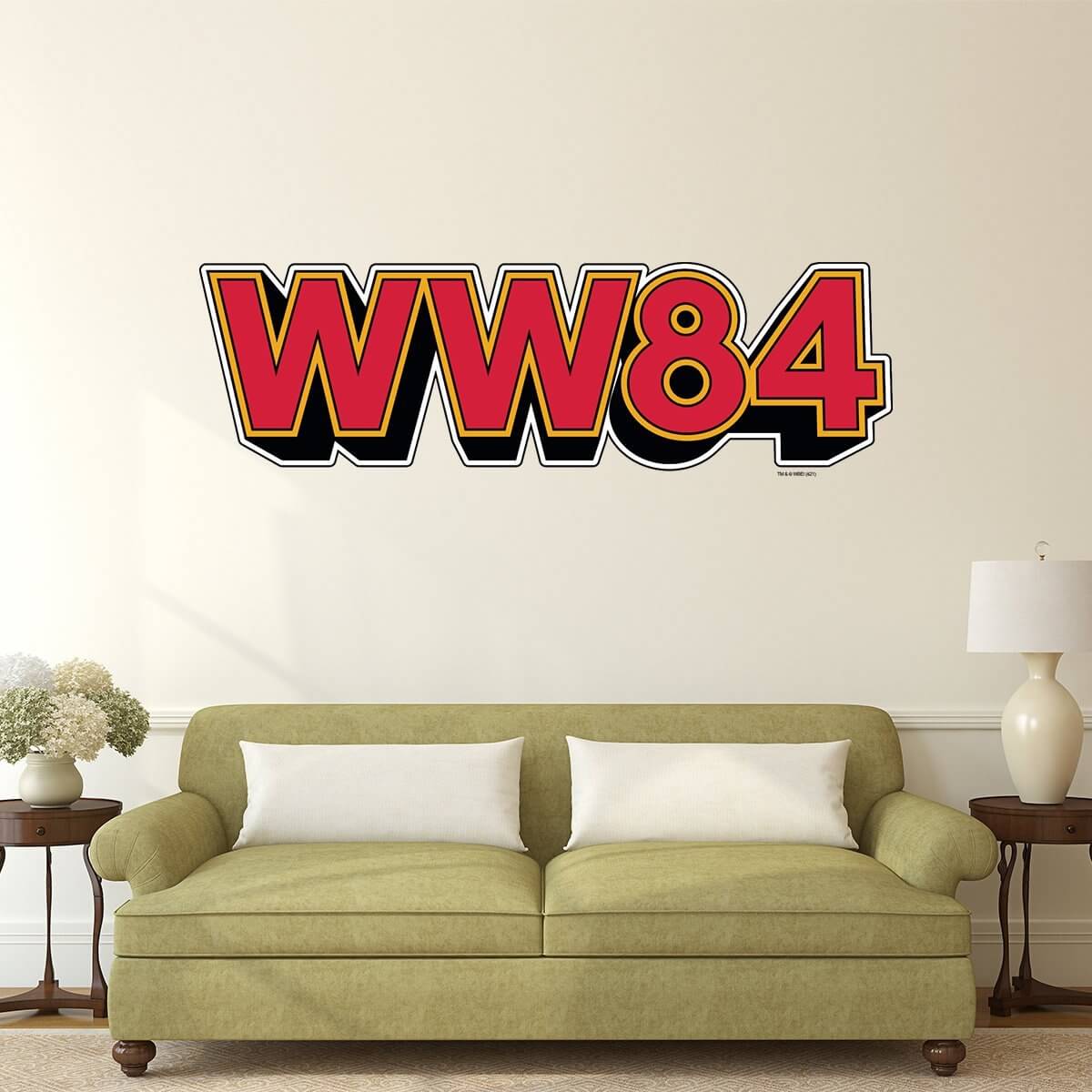 Kismet Decals WW84 Large Logo Licensed Wall Sticker - Easy DIY Wonder Woman 1984 Home & Room Decor Wall Art - Kismet Decals
