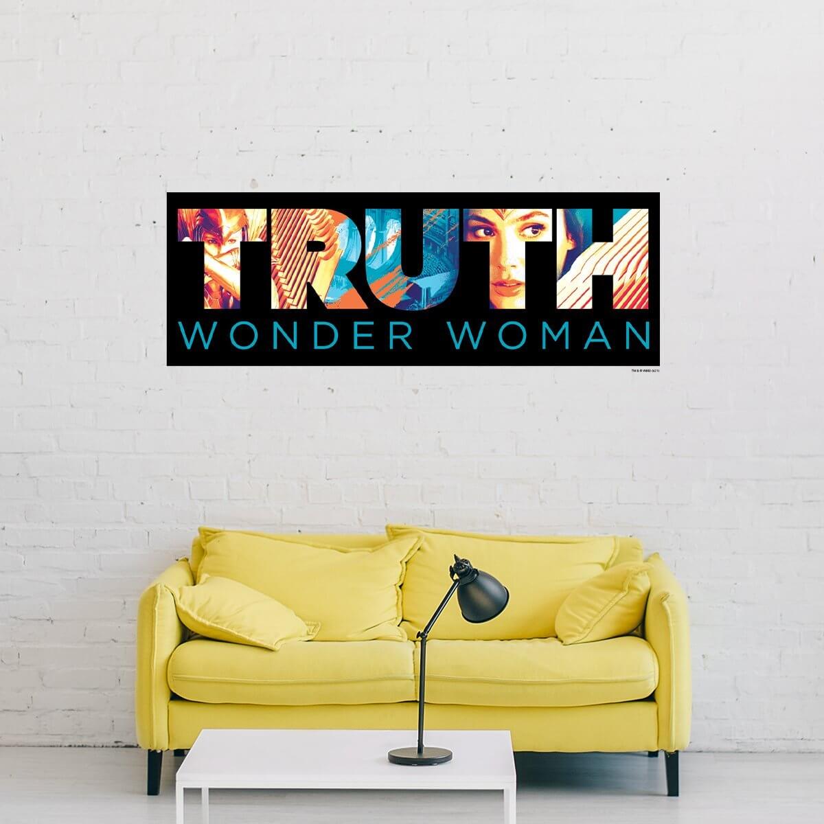 Kismet Decals WW84 Truth Logo Licensed Wall Sticker - Easy DIY Wonder Woman 1984 Home & Room Decor Wall Art - Kismet Decals