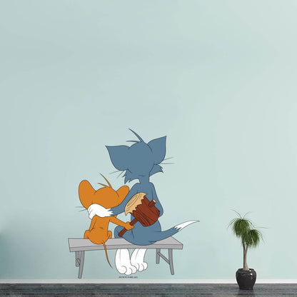 Kismet Decals Tom & Jerry: Tom & Jerry Frenemies Licensed Wall Sticker - Easy DIY Home & Room Decor Cartoon Wall Art