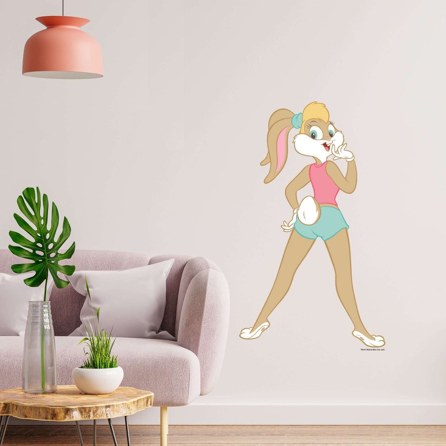 Kismet Decals Looney Tunes Lola Bunny Look Back Licensed Wall Sticker - Easy DIY Home & Kids Room Decor Wall Decal Art